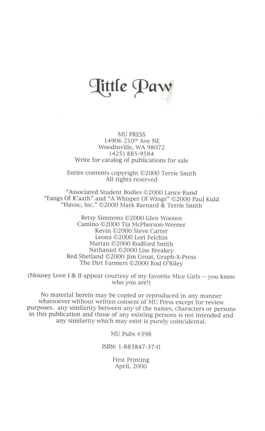 [Terrie Smith] Little Paw #4 