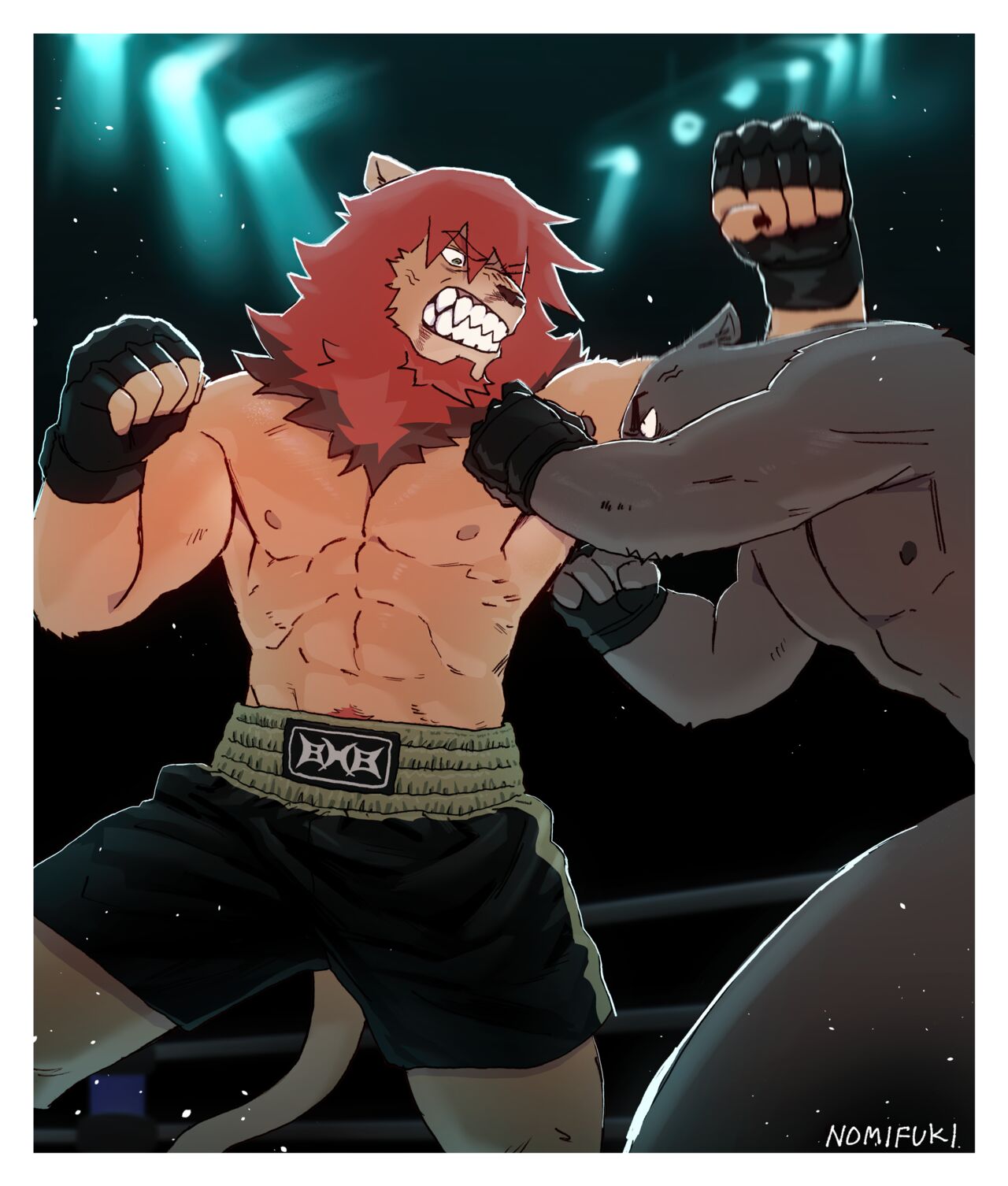 [Nomifuki] Bear Hug Battle (Vol. 1) - BlackSun's Story【夜狗个人汉化】 